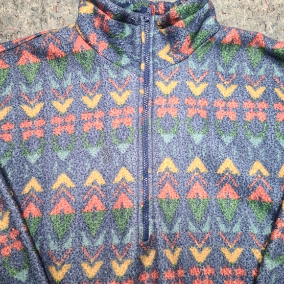 vtg Aztec western fleece jacket - Picture 2 of 5
